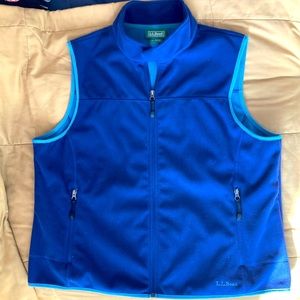 LL Bean Blue Womens Polartec Vest 2X
